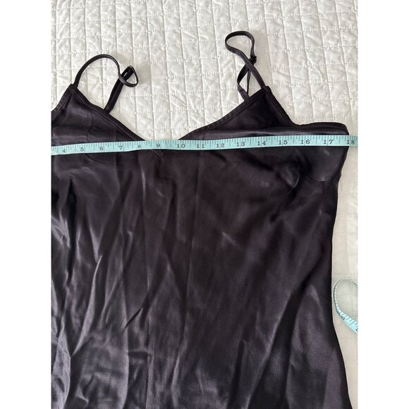River + Sky Womens Black Satin Camisole Top - Picture 5 of 7